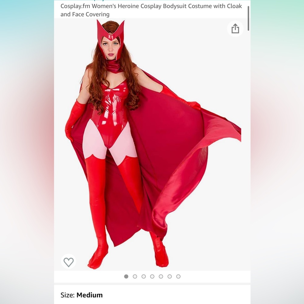 New Scarlet Witch Wanda Vision Halloween Costume Cosplay